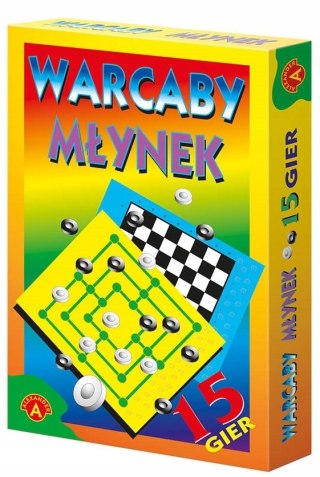 Gra Planszowa Warcaby Młynek 2w1 Alexander
