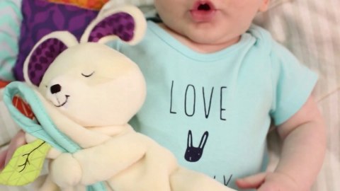 Kocyk Przytulanka dla Niemowląt Króliczek b.Toys BX1589Z