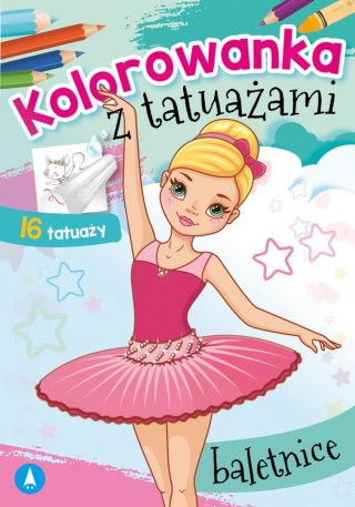Kolorowanka z tatuażami Baletnice 16 Tatuaży