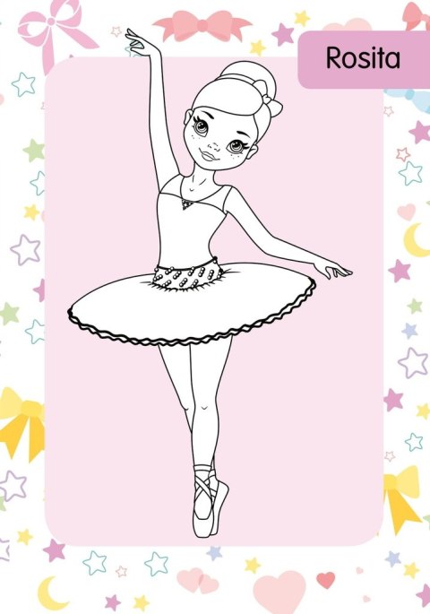 Kolorowanka z tatuażami Baletnice 16 Tatuaży