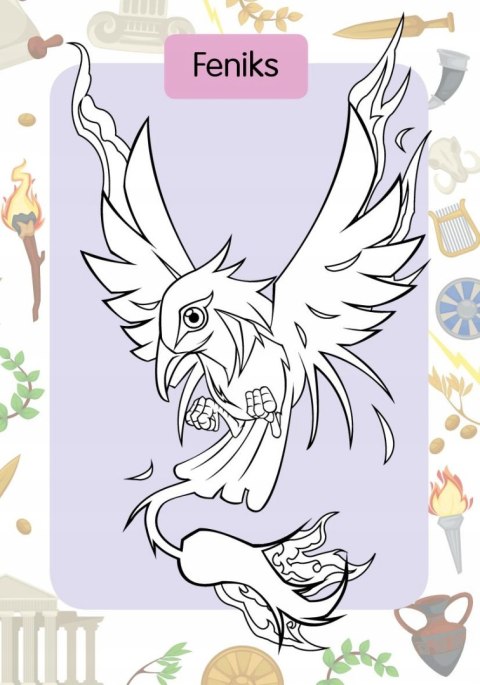 Kolorowanka z tatuażami Mityczne stworzenia