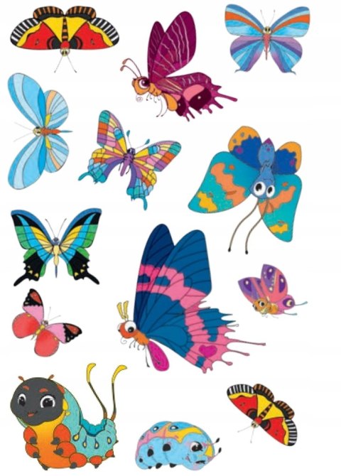 Kolorowanka z tatuażami Motyle 16 Tatuaży