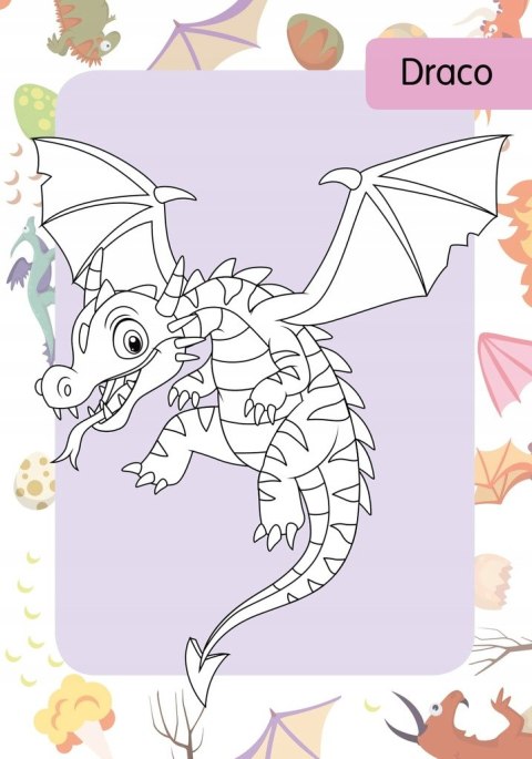 Kolorowanka z tatuażami. Smoki 16 Tatuaży