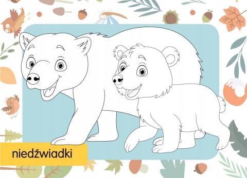 Kolorowanka z tatuażami Zwierzęta leśne 16 tatuaży