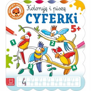 Koloruję i piszę Cyferki Edukacyjna malowanka Aksjomat
