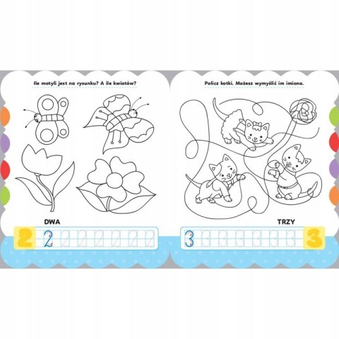 Koloruję i piszę Cyferki Edukacyjna malowanka Aksjomat