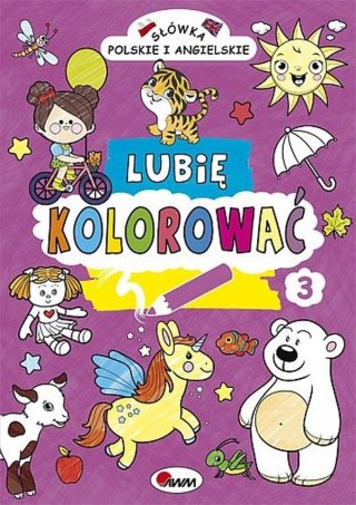 Lubię Kolorować 3 Kolorowanka Słówka Angielskie