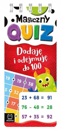 Magiczny quiz Dodaję i odejmuję do 100 Spirala Aksjomat