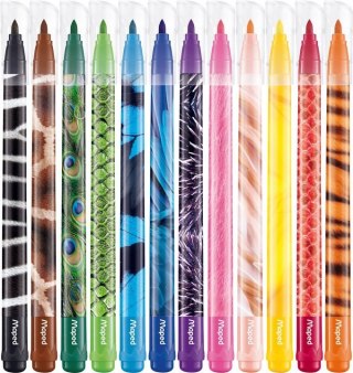 Maped Flamastry kolorowe Animals 845403, 12 szt.