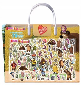 Masza i Niedźwiedź Wypukłe Naklejki 2 Naklejać