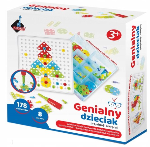 Mozaika ze śrubokrętem 180 elementów Mozaiki