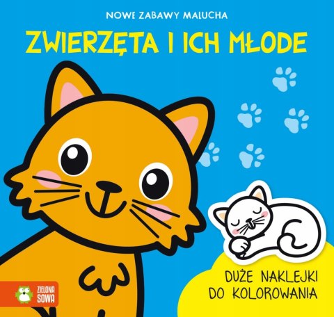 Nowe zabawy malucha. Zwierzęta i ich młode naklejk