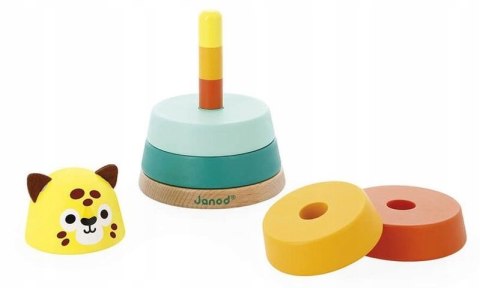 Piramida drewniana Jaguar Tropik 12m+, Janod