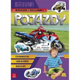Pojazdy. Bruum! Minialbum z naklejkami Naklejki Aksjomat