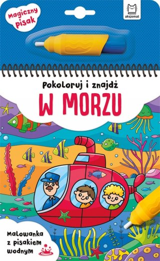 Pokoloruj i znajdź w Morzu Malowanka Wodna + Pisak Aksjomat