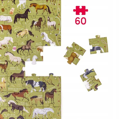 Puzzle Puzzlove Czuczu Konie 60 elemntów Koniki 4+