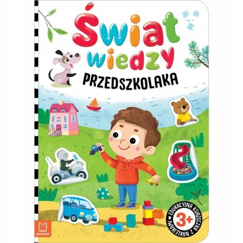 Świat Wiedzy Przedszkolaka 3+ z Naklejkami Aksjomat