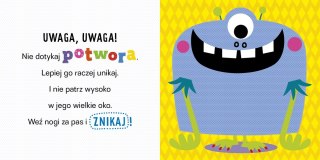 Uwaga Potwór Książeczka Sensoryczna Dotykowa Wilga