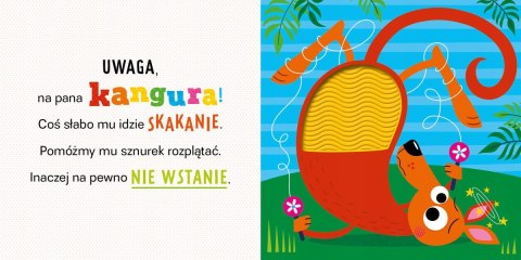 Uwaga kangur Książeczka Sensoryczna Dotykowa Wilga