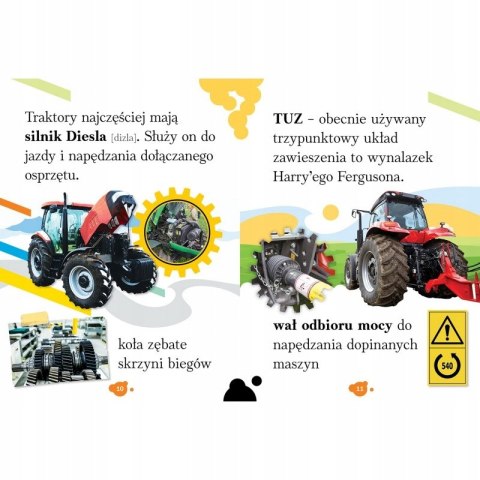 Wyrazy i zdania do nauki czytania Traktory Aksjomat