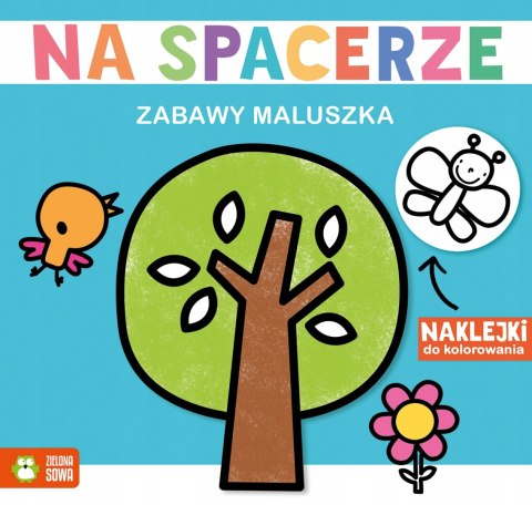 Zabawy maluszka. Na spacerze Naklejki Malowanka Zielona Sowa