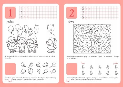 Ze skrzatem łatwiej Cyferki Cyfry Nauka Liczenia