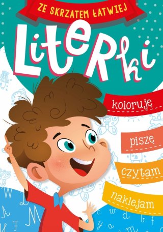 Ze skrzatem łatwiej Literki Litery Nauka pisania