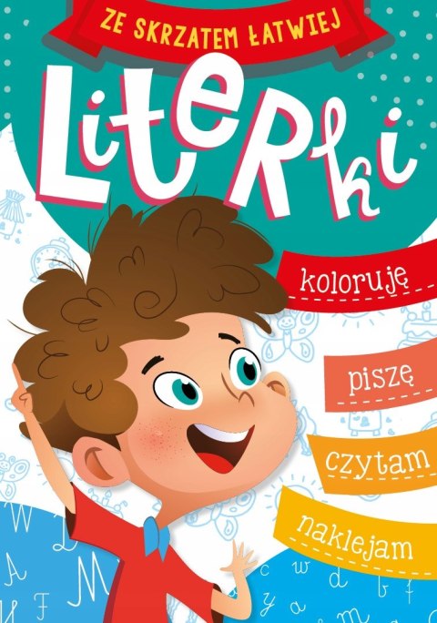 Ze skrzatem łatwiej Literki Litery Nauka pisania