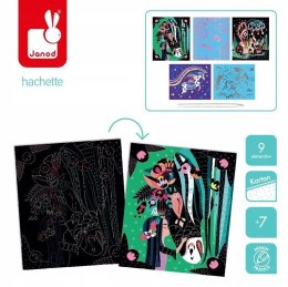 Zestaw Do zdrapywania Konie i jednorożce Janod 7+