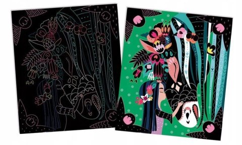 Zestaw Do zdrapywania Konie i jednorożce Janod 7+