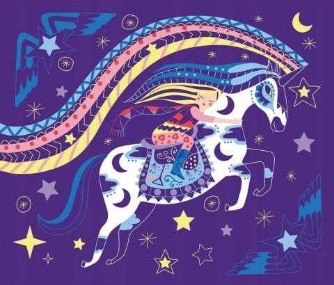 Zestaw Do zdrapywania Konie i jednorożce Janod 7+