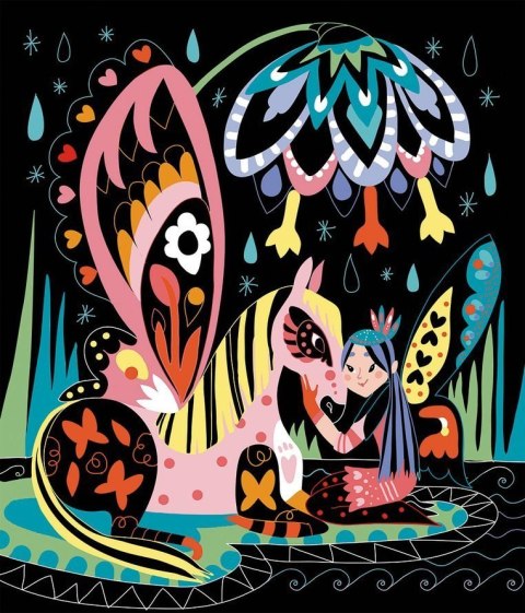 Zestaw Do zdrapywania Konie i jednorożce Janod 7+