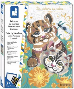 Zestaw Malowanie po numerach Małe zwierzątka Janod