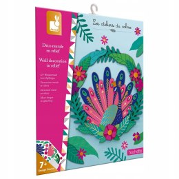 Zestaw Papierowy wieniec na ścianę Paw 7+, Janod