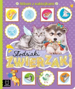 Album z naklejkami. Słodziaki Zwierzaki Zwierzątka Aksjomat
