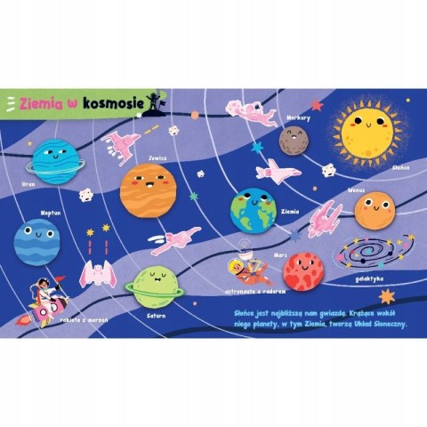 Album z naklejkami. W kosmosie Poznaję i Wyklejam Aksjomat