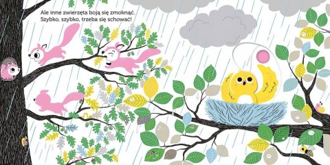 Deszcz Akademia Mądrego Dziecka Ruchome Elementy