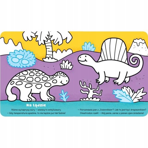 Dinusie Kolorowanka malucha z grubym obrysem Aksjomat