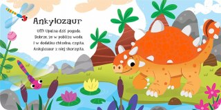 Dotknij, poczuj! Dinusie Książeczka sensoryczna Aksjomat