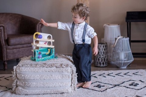 Drewniany Kulodrom Gąsienica Janod 12m+ Tor + 1