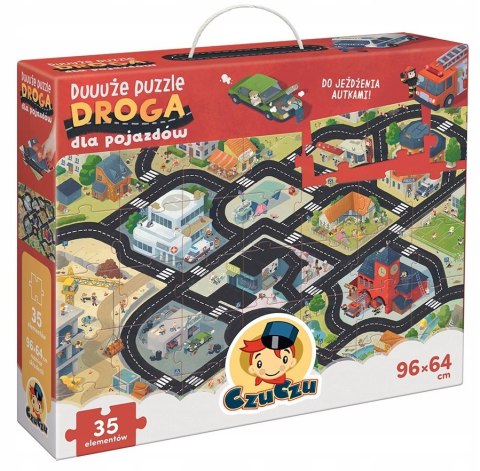 Duuuże puzzle Droga dla pojazdów Czu Czu Czuczu