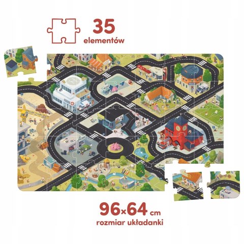 Duuuże puzzle Droga dla pojazdów Czu Czu Czuczu