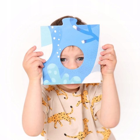 Duuuże puzzle z dziurką Zwierzęta Czu Czu 2+