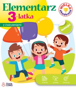 Elementarz 3-latka Wielka Akademia z Ćwiczeniami Bookolika