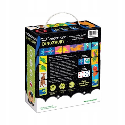 Gra CzuCzu Domino Dinozaury dla dzieci: 2+ Czu Czu