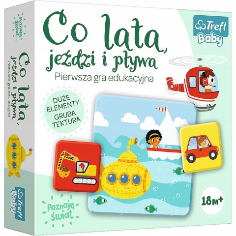 Gra Edukacyjna Co lata jeździ i pływa Trefl 18m+