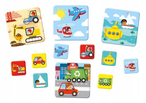 Gra Edukacyjna Co lata jeździ i pływa Trefl 18m+