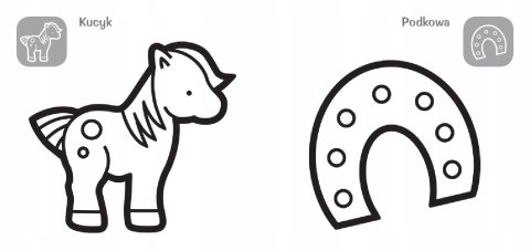 Gruba krecha Kucyk Kolorowanka dla Maluszka