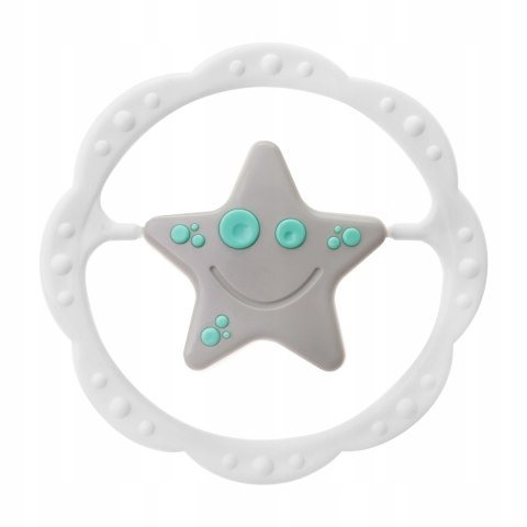 Grzechotka Sensoryczna Gwiazdka Miętowo Szara