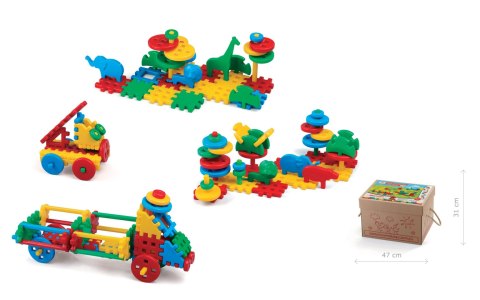 Klocki Konstrukcyjne Wafle Mix 200 Karton Marioinex